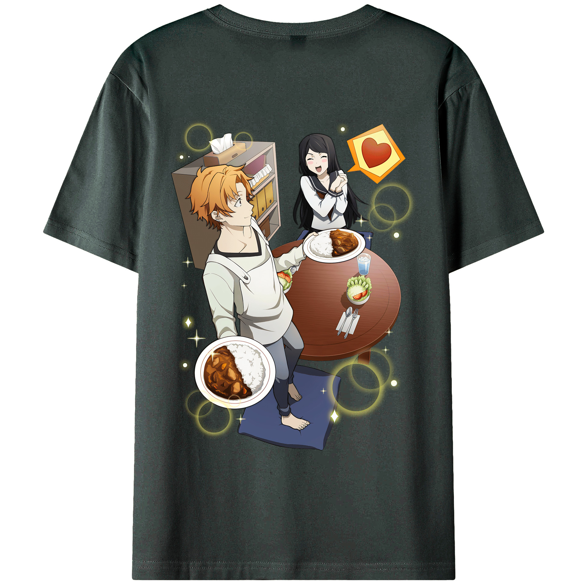 （画像用） 文豪ストレイドッグス Bungo Stray Dogs 綿100％ メンズ半袖Tシャツ（バックプリント） 通気性